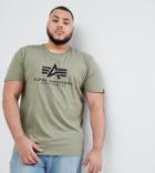 Alpha Industries Plus Logo T-shirt In Olive - Green