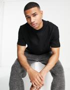 Topman Oversized Fit Organic T-shirt In Black