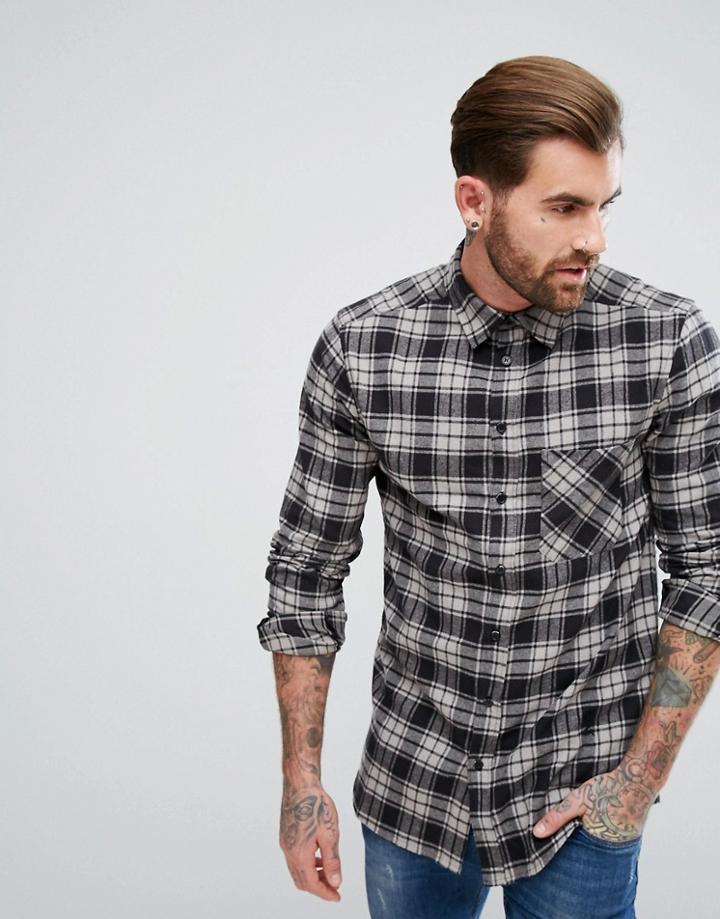 Religion Shirt With Check - Black