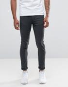 New Look 5 Pocket Skinny Jeans In Charcoal - Gray