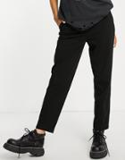Object Cecile High Waist Pants In Black