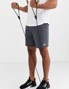 Asos 4505 Icon Training Shorts With Quick Dry In Gray