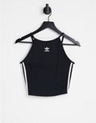 Adidas Originals Adicolour 3 Stripe Cami Top In Black
