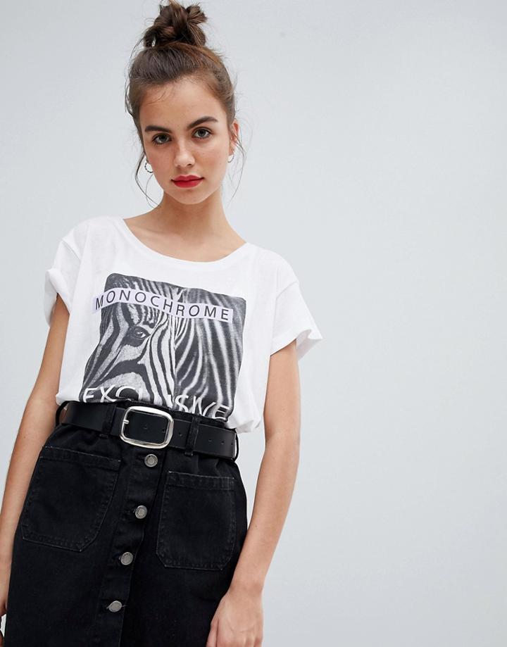 Blend She Zen Photo Print T-shirt - White