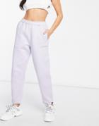 Ellesse Sweatpants With Crystal Logo In Lilac- Exclusive To Asos-purple
