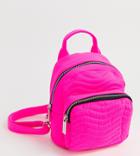 Skinnydip Zadie Pink Neon Backpack - Pink