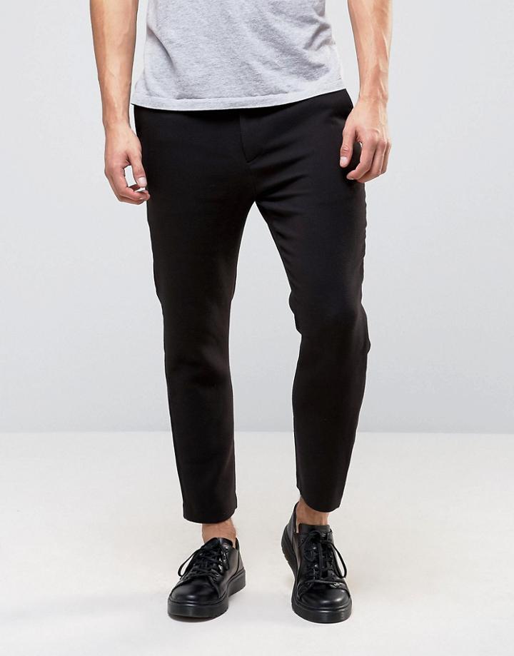 Weekday Arvid Slim Fit Tailored Pants In Black