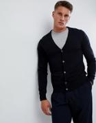 Burton Menswear Cardigan In Black - Black