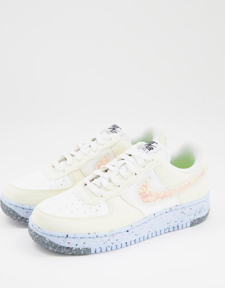 Nike Air Force 1 Crater W Sneakers In Sail/coconut Milk-white