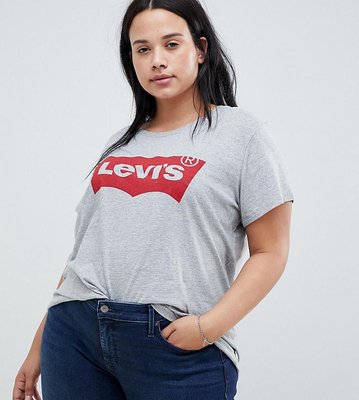 Levi's Plus Batwing T-shirt-gray