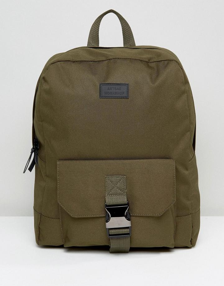 Artsac Workshop Front Pocket Backpack - Green