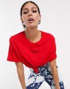 Cheap Monday Perfect Logo T-shirt-red