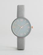 New Look Minimal Strap Watch - Gray