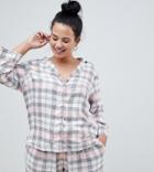 Asos Design Curve Mix & Match Check Shirt In 100% Modal-multi