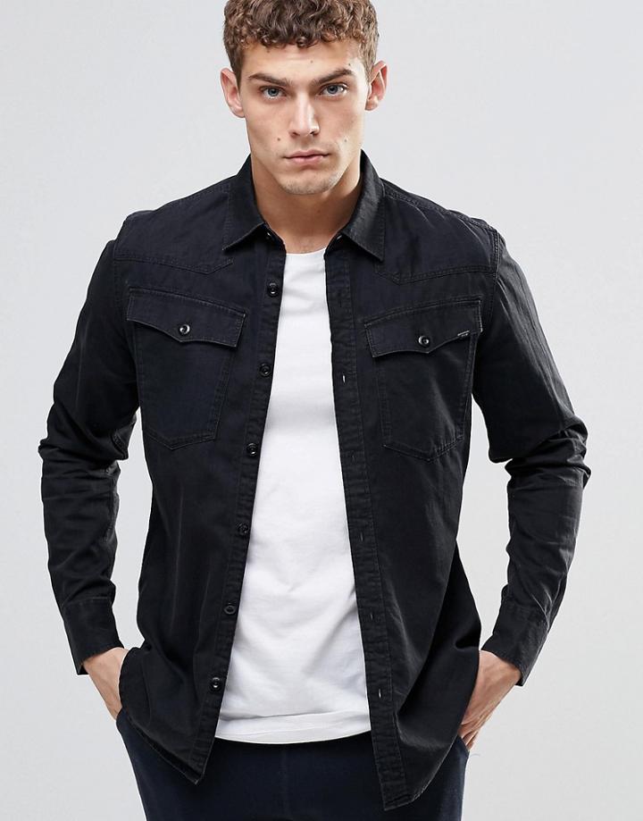 G-star 3301 Black Shirt - Black