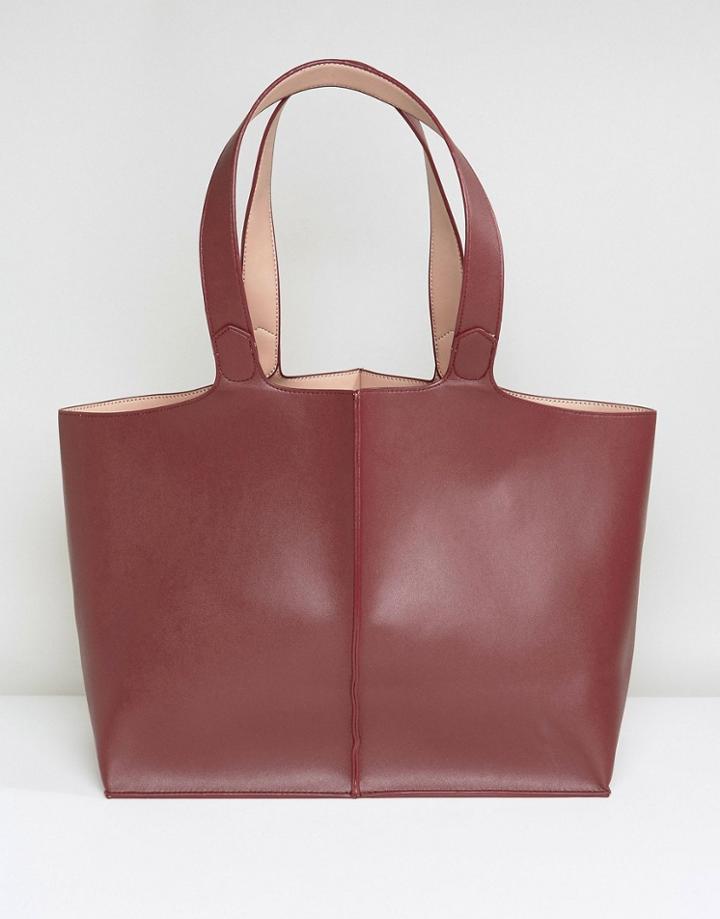 Warehouse Reversible Shopper Bag - Red