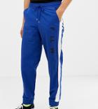 Collusion Tall Woven Jogger With Side Stripe In Blue - Blue
