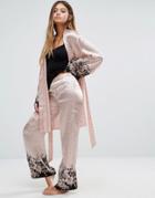Pour Moi Bardot Satin Pant - Pink