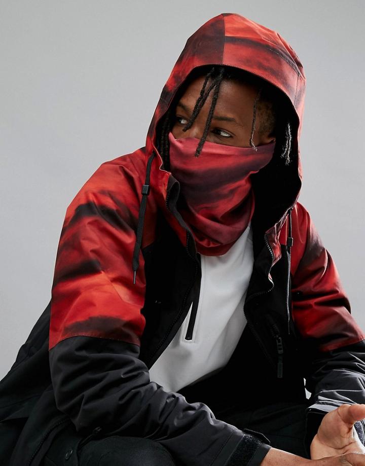 Armada Scooby Multi Tube Scarf Resin Print In Red - Red