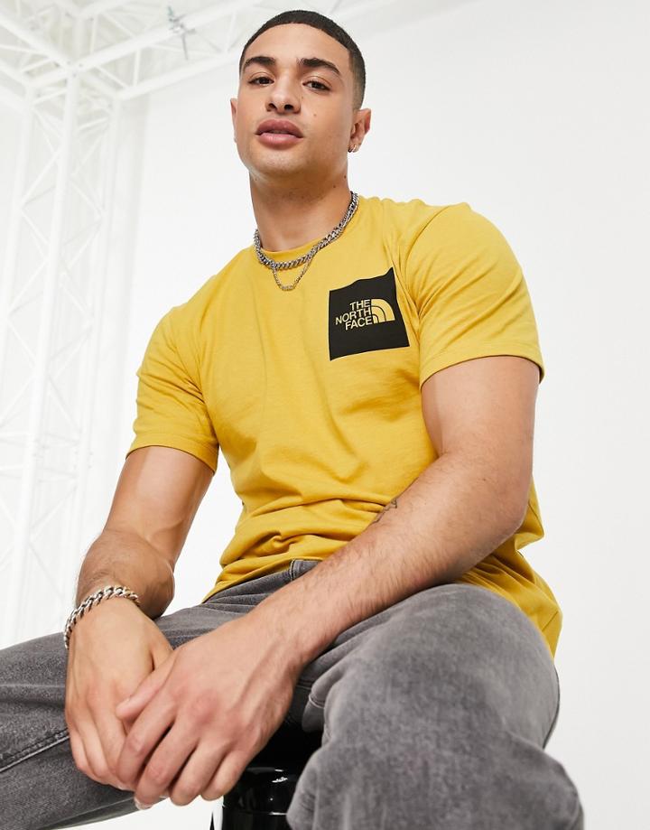 The North Face Fine T-shirt In Yellow