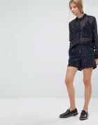 Samsoe & Samsoe Printed Shorts - Black