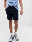 New Look Slim Fit Chino Shorts In Navy - Navy