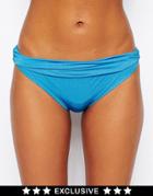 Asos Fuller Bust Exclusive Marilyn Bikini Pant - Blue