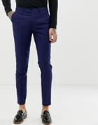 Gianni Feraud Slim Fit Perfect Navy Wool Blend Suit Pants