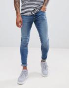 Casual Friday Mid Blue Denim Jeans - Blue