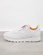 Reebok Classic Leather Sneakers In Multi-white