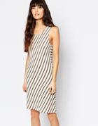 Vila Striped Body-conscious Dress - Pristine