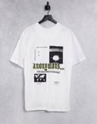 Night Addict Anomynous Back Printed T-shirt In White
