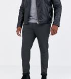 Asos Design Plus Super Skinny Coated Smart Jeans In Military Green