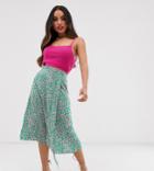 Miss Selfridge Petite Wrap Skirt In Animal Print - Multi