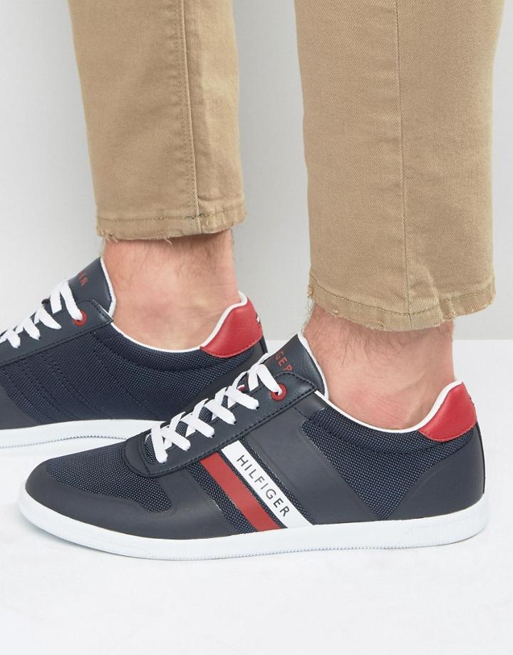 Tommy Hilfiger Denzel Logo Sneakers - Navy