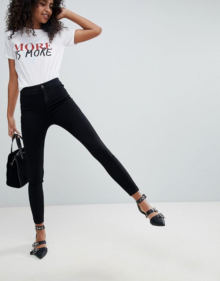 New Look India Super Skinny High Rise Jean - Black