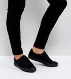 Asos Devlin Lace Up Sneakers - Black