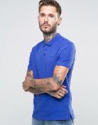 Armani Jeans Polo Shirt With Logo Regular Fit In Royal Blue - Blue