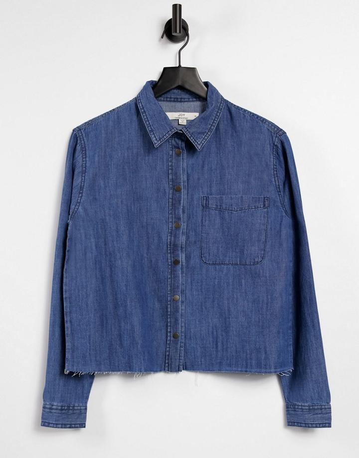 Jdy Denim Shirt In Blue-blues