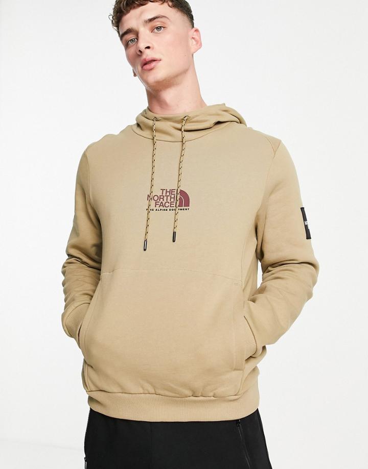 The North Face Fine Alpine Hoodie In Beige-brown