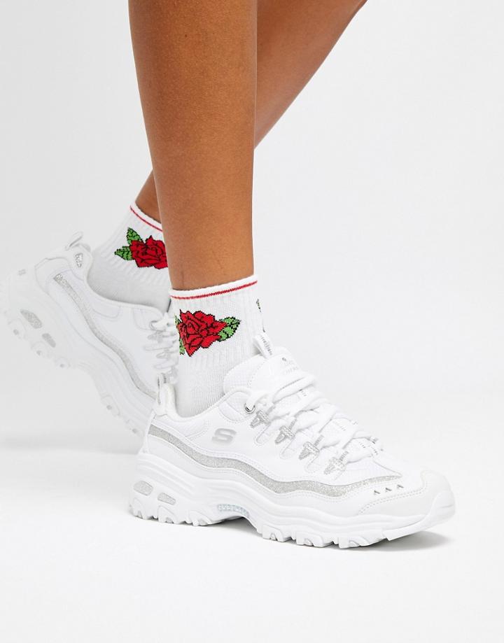 Skechers D'lites White Sneakers