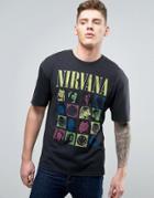 Jack & Jones Originals T-shirt With Nirvana Graphic - Black