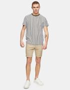 Topman Skinny Chino Shorts In Stone-neutral