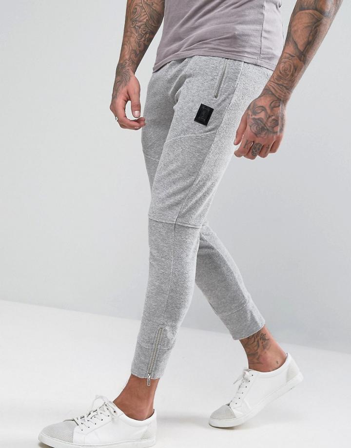 Religion Joggers In Towelling - Gray