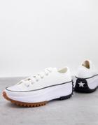 Converse Run Star Hike Ox Canvas Platform Sneakers In White