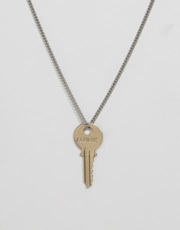 The Giving Keys Believe Key Necklace - Silver