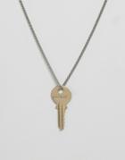 The Giving Keys Believe Key Necklace - Silver