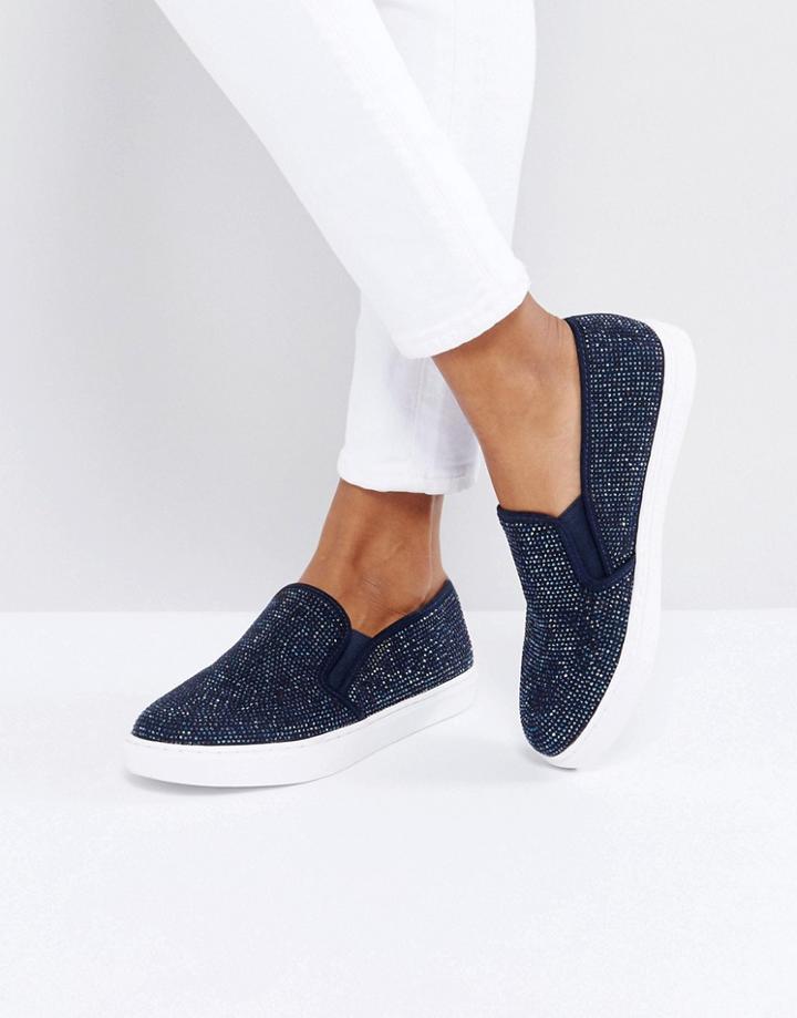 Carvela Heatset Jewel Sneakers - Navy