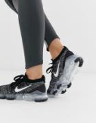 Nike Running Vapormax Flyknit Sneakers In Black
