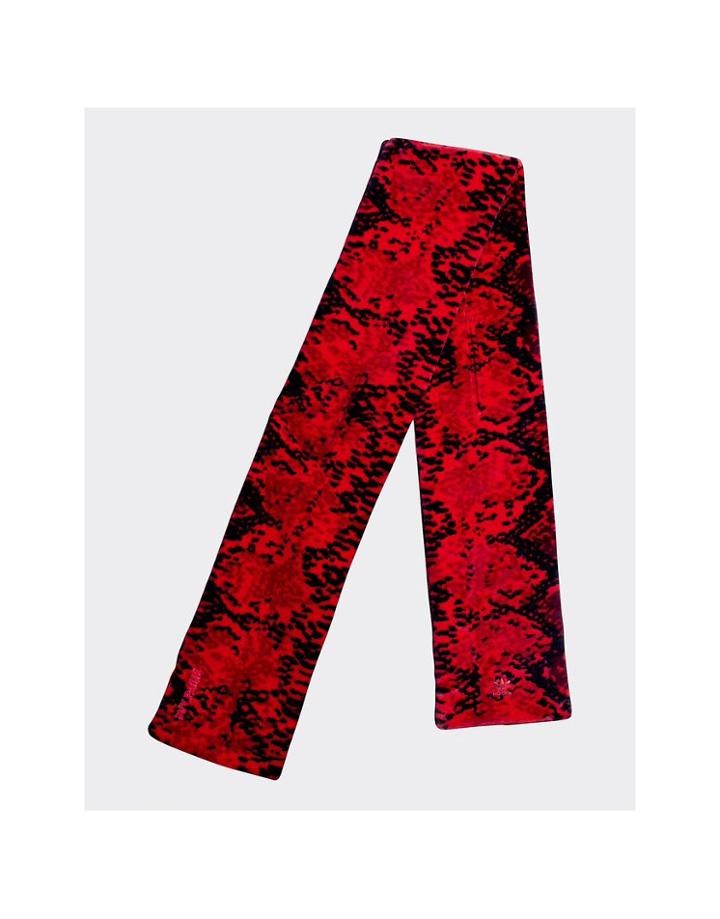 Adidas Originals X Ivy Park Fur Scarf In Red